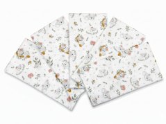 Dětské látkové pleny s potiskem 70x70 Koala holka 5ks