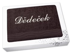 Dárkové balení osušky DĚDEČEK hnědá